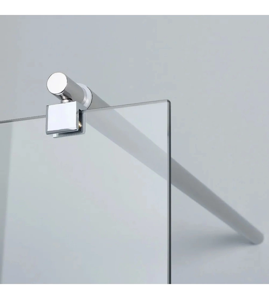 BOX DOCCIA WALK-IN CROMO 6MM, 90X190 CM